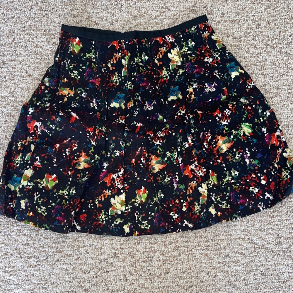 GAP Multicolor Abstract A-Line Skirt